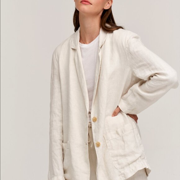 VELVET BY GRAYHAM SPENCER CASSIE LINEN BLAZER - Picture 6 of 9